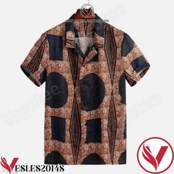 African Exquisite Print Punk Rock Style Africa Hawaiian Shirt, Unique Gifts For Friends - Vesles2014S 1