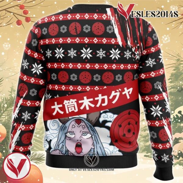 Ahegao Kaguya Naruto Ugly Christmas Sweater, Unique Christmas Gift For Fans - Vesles2014S 1
