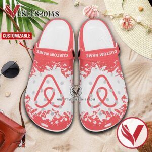 Airbnb Logo Crocs Clogs, Unique Footwear For Fans 1