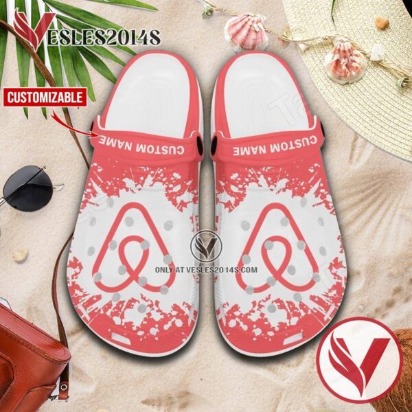 Airbnb Logo Crocs Clogs, Unique Footwear For Fans 1