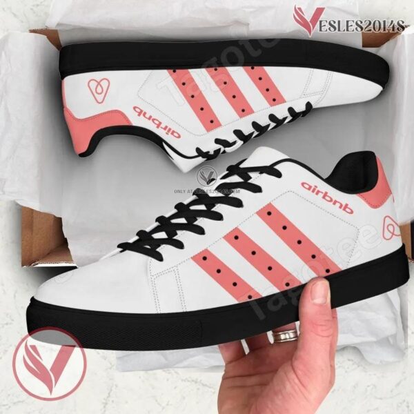 Airbnb Logo Print Stan Smith Shoes For Men And Womens - Vesles2014s 1