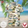 Aircraft Hawaiian Graphic Print Short Sleeve Hawaiian Casual Shirt Vesles2014S