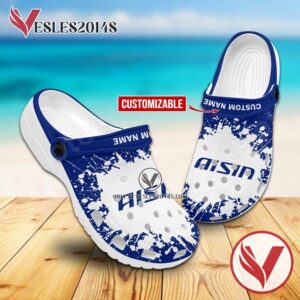 Aisin Seiki Logo Crocs Clogs, Unique Footwear For Fans