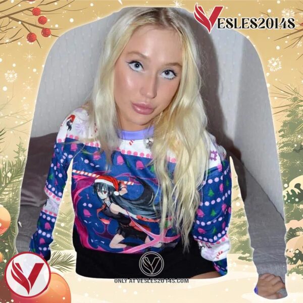 Akame ga Kill Akame Christmas Attack Ugly Christmas Sweater, Unique Christmas Gift For Fans - Vesles2014S 1