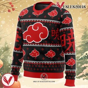 Akatsuki Naruto Ugly Christmas Sweater, Unique Christmas Gift For Fans - Vesles2014S 1