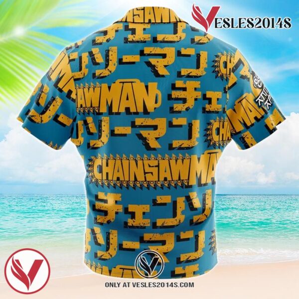 Aki Chainsaw Man Hawaiian Button Up Shirt, Perfect Gifts For Anime Lovers - Vesles2014S 1