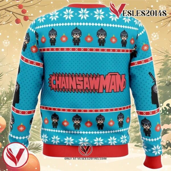 Aki Chainsaw Man Ugly Christmas Sweater, Unique Christmas Gift For Fans - Vesles2014S 1