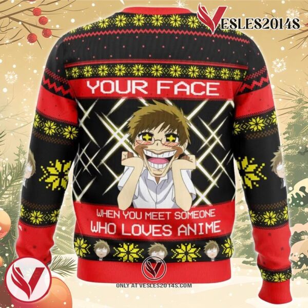 Akihito and Mirai Beyond the Boundary Ugly Christmas Sweater, Unique Christmas Gift For Fans - Vesles2014S 1
