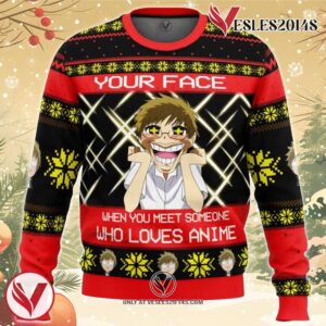 Akihito and Mirai Beyond the Boundary Ugly Christmas Sweater, Unique Christmas Gift For Fans - Vesles2014S