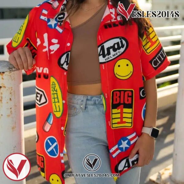 Akira Full Decals Hawaiian Button Up Shirt, Perfect Gifts For Anime Lovers - Vesles2014S 2