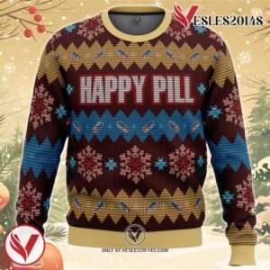 Akira Happy Pill Ugly Christmas Sweater, Unique Christmas Gift For Fans - Vesles2014S