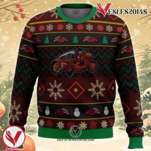 Akira Shotaro Kaneda Bike Ugly Christmas Sweater, Unique Christmas Gift For Fans - Vesles2014S