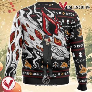 Aki’s Fox Devil Chainsaw Man Ugly Christmas Sweater, Unique Christmas Gift For Fans - Vesles2014S 1