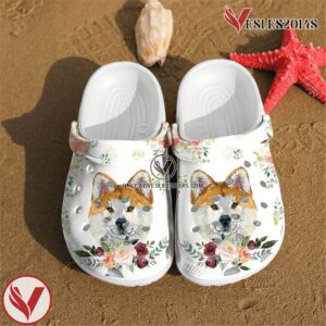 Akita Inu shoes Crocs Crocband Clogs Shoes For Men Women, Unique Gift From  Vesles2014S