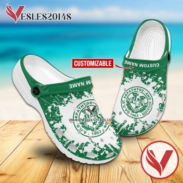 Akratitos Custom Name Crocs Clogs, Unique Footwear For Fans