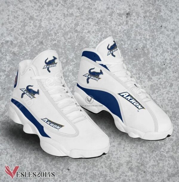 Akron NCAA Logo Air Jordan 13 Shoes, Best Sneaker Gifts For Fans - Vesles2014s