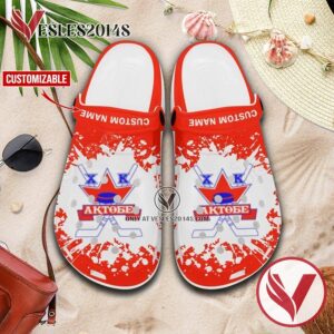 Aktobe Logo Crocs Clogs, Unique Footwear For Fans 1