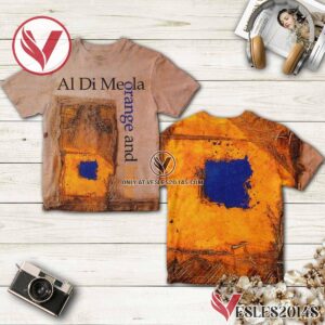 Al Di Meola Orange And Blue Album Cover Shirt, Unique Gifts For Music Lovers - Vesles2014S