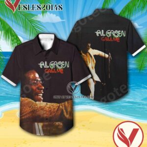 Al Green Call Me Album Cover Black Hawaiian Shirt, Unique Gifts For Music Lovers - Vesles2014S