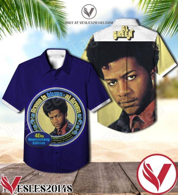 Al Green Green Is Blues 40th Anniversary Edition Hawaiian Shirt, Unique Gifts For Friends - Vesles2014S 1