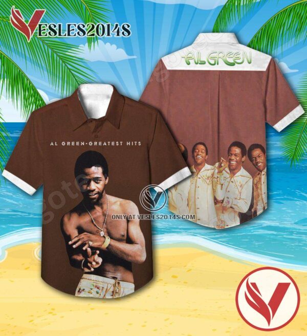 Al Green’s Greatest Hits Album Cover Hawaiian Shirt, Unique Gifts For Music Lovers - Vesles2014S