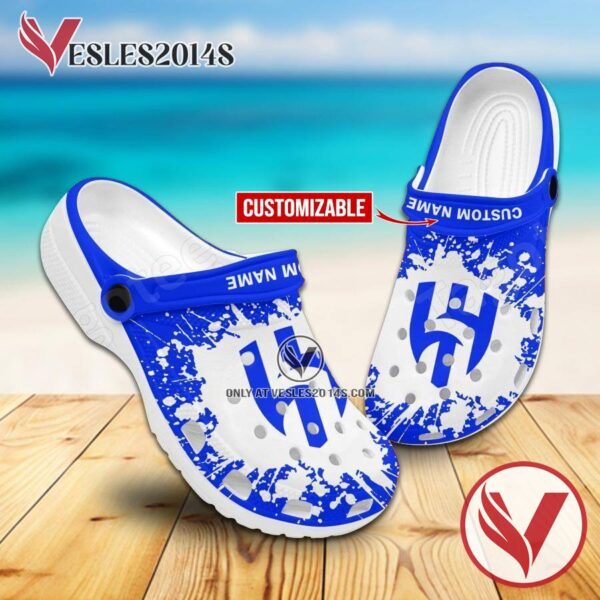 Al-Hilal Logo Custom Crocs Clogs, Unique Footwear For Fans