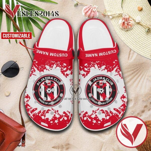 Al Jazira Logo Custom Crocs Clogs, Unique Footwear For Fans 1