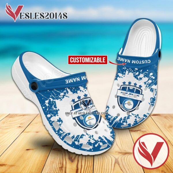 Al Quds Club Logo Custom Crocs Clogs, Unique Footwear For Fans