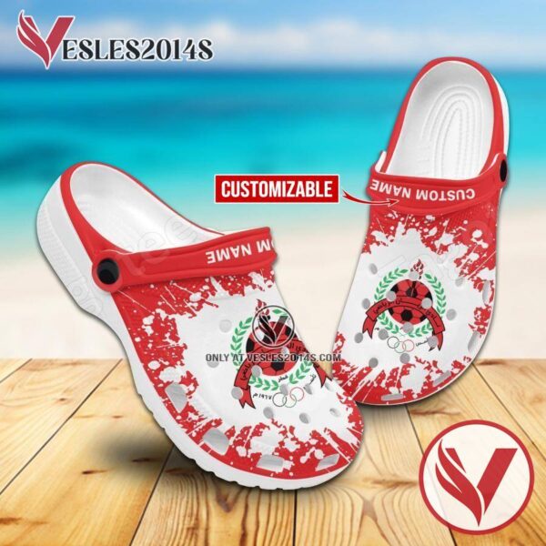 Al Rayyan Logo Custom Crocs Clogs, Unique Footwear For Fans