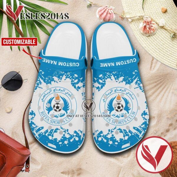 Al-Riffa SC Logo Custom Crocs Clogs, Unique Footwear For Fans 1