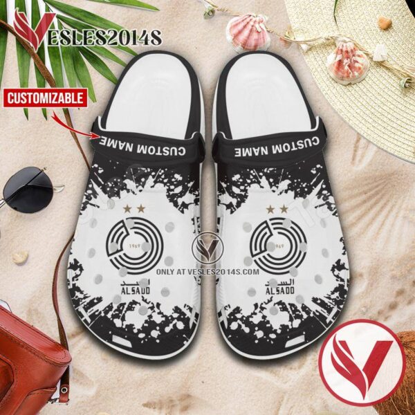 Al Sadd Logo Custom Crocs Clogs, Unique Footwear For Fans 1