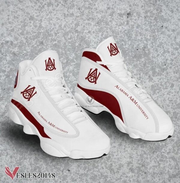 Alabama Agricultural and Mechanical University Logo Air Jordan 13 Shoes, Best Sneaker Gifts For Fans - Vesles2014s
