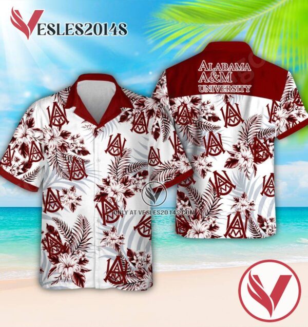 Alabama Agricultural and Mechanical University Logo Hawaiian Suit, Perfect Gifts Idea In Holiday - Vesles2014S 1