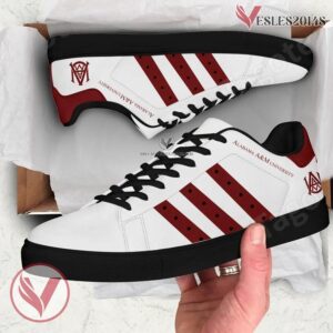 Alabama Agricultural and Mechanical University Logo Stan Smith Shoes, Unique Sneaker For Fans - Vesles2014s 1