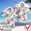 Alabama Crimson Tide Flamingo White Hawaiian Shirt And Short, Unique Gifts For Friends - Vesles2014S 1