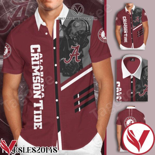 Alabama Crimson Tide Football Team Red Hawaiian Shirt And Short, Unique Gifts For Friends - Vesles2014S 1