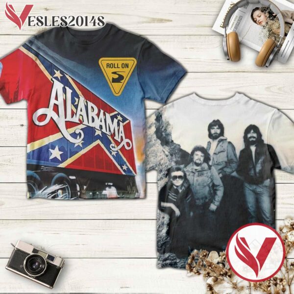 Alabama Roll On Album Cover Shirt, Perfect Gifts For Music Lovers - Vesles2014S