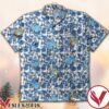 Aladdin Genie Blue Flowers Hawaiian Shirt, Unique Gifts For Friends - Vesles2014S 1