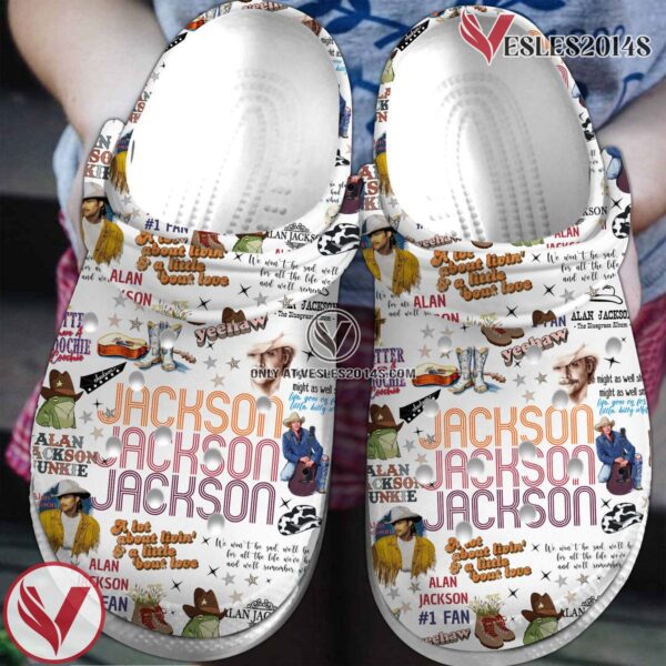 Alan Jackson Music Crocs Crocband Clogs Shoes, Unique Gifts For Fans Style 1 - Vesles2014S