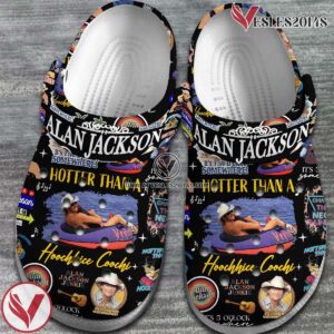 Alan Jackson Singer Music hotter than a hoochie coochie Crocs Crocband Clogs Shoes, Unique Gifts For Fans Style 1 - Vesles2014S 2