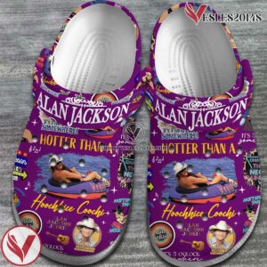 Alan Jackson Singer Music hotter than a hoochie coochie Crocs Crocband Clogs Shoes, Unique Gifts For Fans Style 3 - Vesles2014S 2