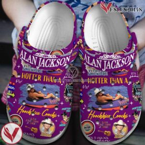 Alan Jackson Singer Music hotter than a hoochie coochie Crocs Crocband Clogs Shoes, Unique Gifts For Fans Style 3 - Vesles2014S