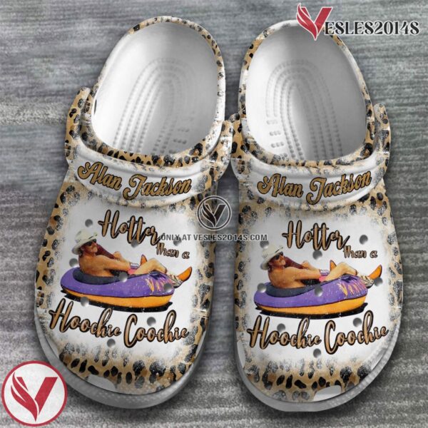 Alan Jackson Singer Music hotter than a hoochie coochie Crocs Crocband Clogs Shoes, Unique Gifts For Fans Style 4 - Vesles2014S 2
