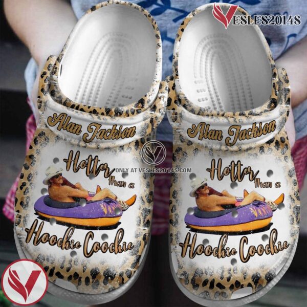 Alan Jackson Singer Music hotter than a hoochie coochie Crocs Crocband Clogs Shoes, Unique Gifts For Fans Style 4 - Vesles2014S