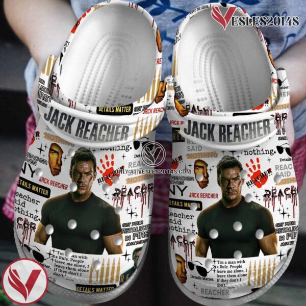 Alan Ritchson Jack Reacher Music Crocs Crocband Clogs Shoes, Unique Gifts For Fans - Vesles2014S