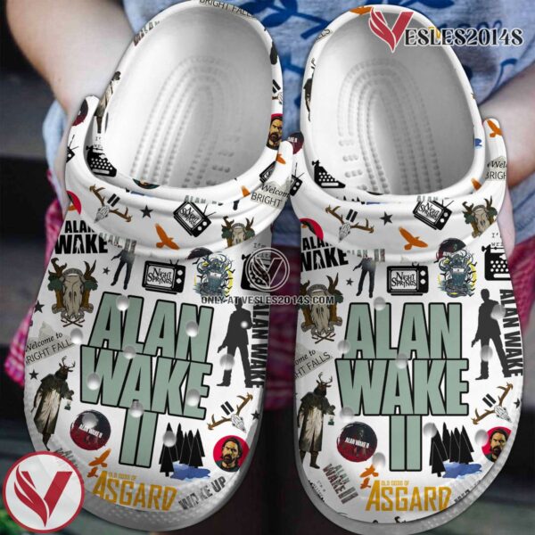 Alan Wake Game Crocs Crocband Clogs Shoes Comfortable For Men Women and Kids, Unique Gift From  Vesles2014S