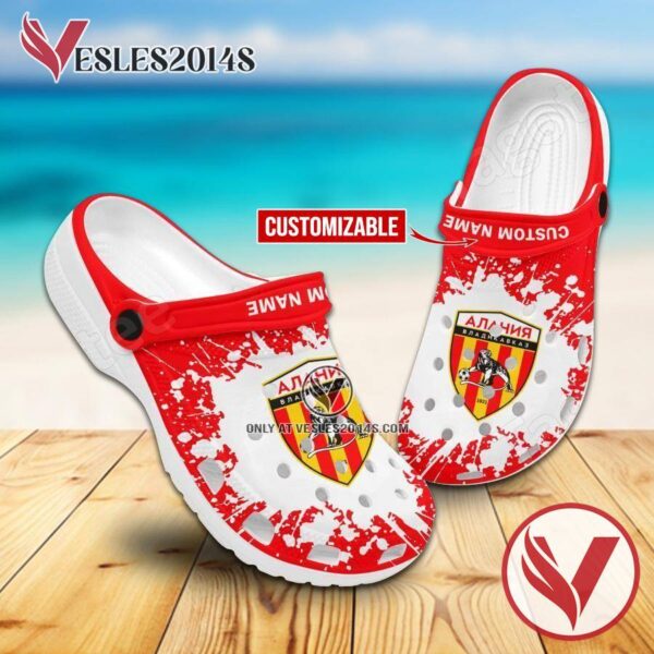 Alania Vladikavkaz Custom Name Crocs Clogs, Unique Footwear For Fans