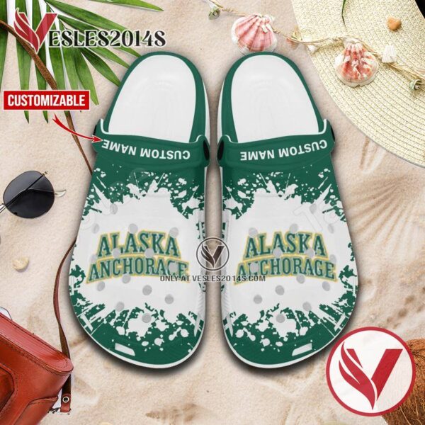 Alaska Anchorage Logo Crocs Clogs, Unique Footwear For Fans 1