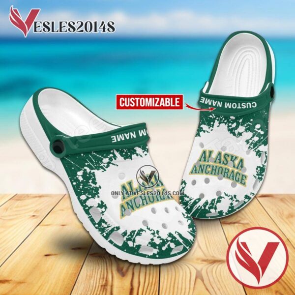 Alaska Anchorage Logo Crocs Clogs, Unique Footwear For Fans