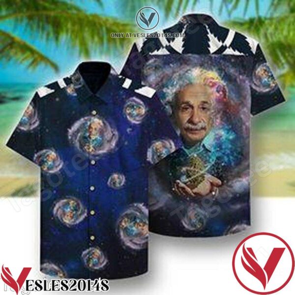 Albert Einstein Universe Hawaiian Shirt, Unique Gifts For Friends - Vesles2014S 1